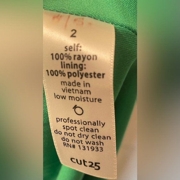 Cut25 Green Cocktail Dress Size 2 - Picture 7 of 13